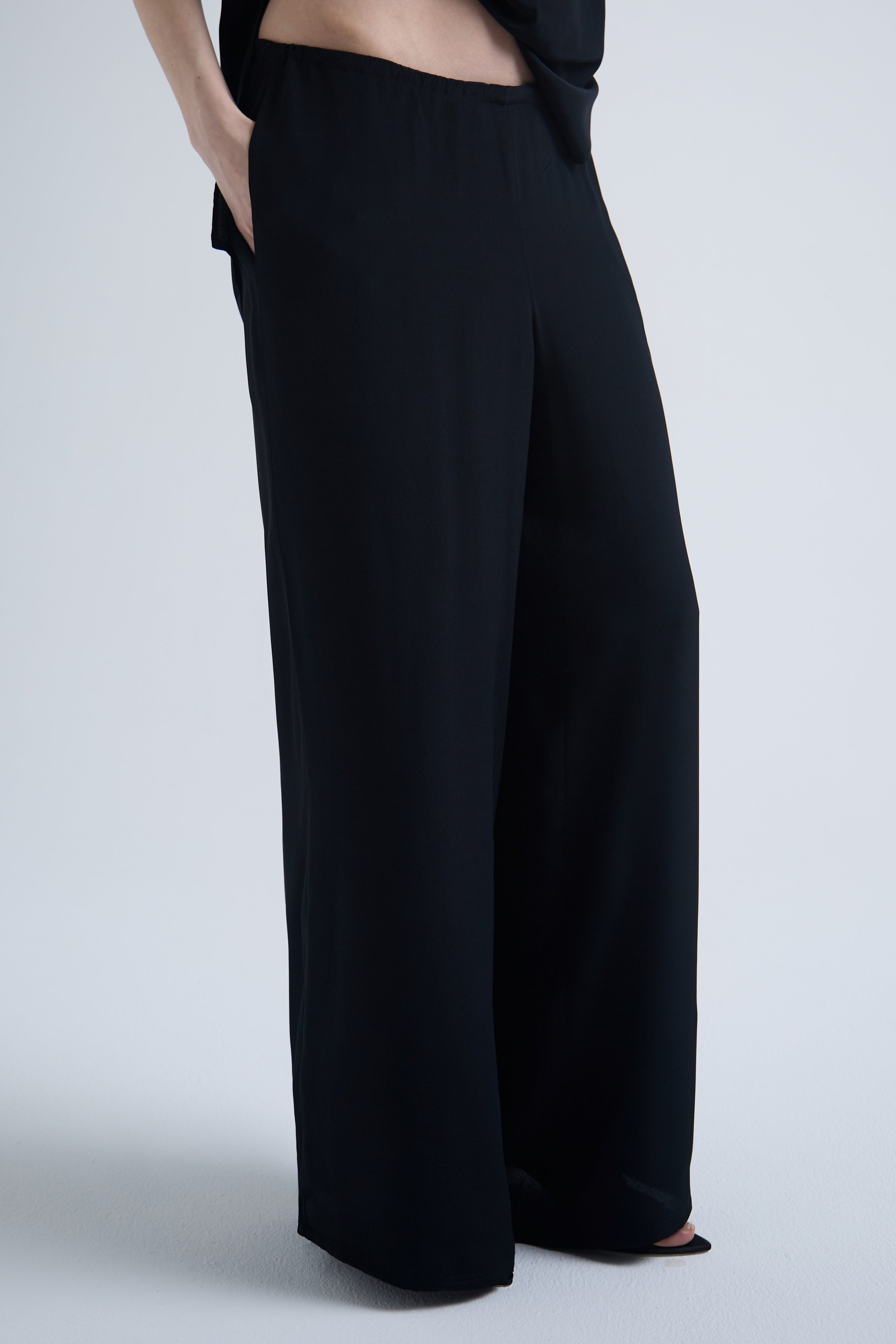 Light Silk & Acetate Trousers