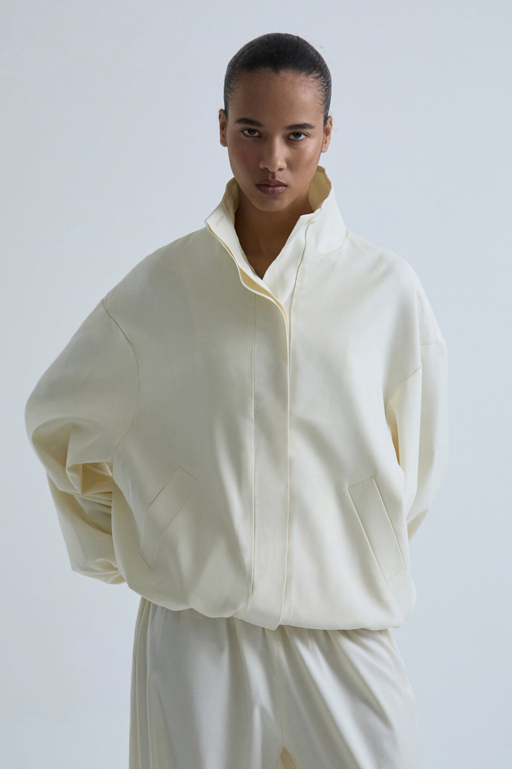 Bomber jacket ‘Flow’ made of Italian wool