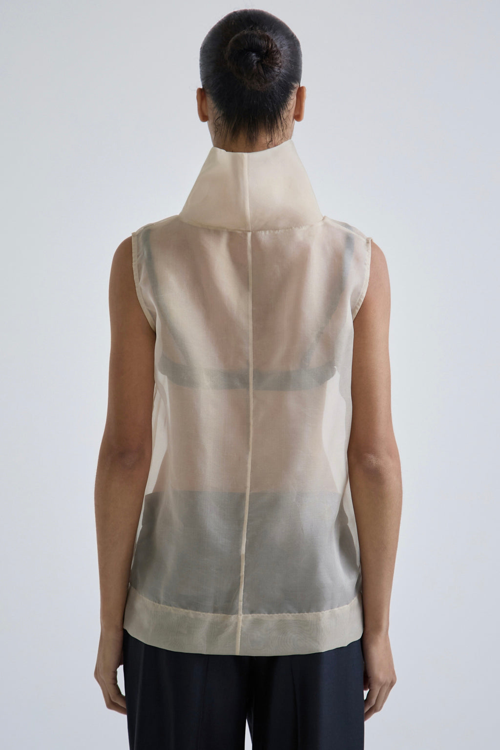 "Travertine" blouse made of silk organza