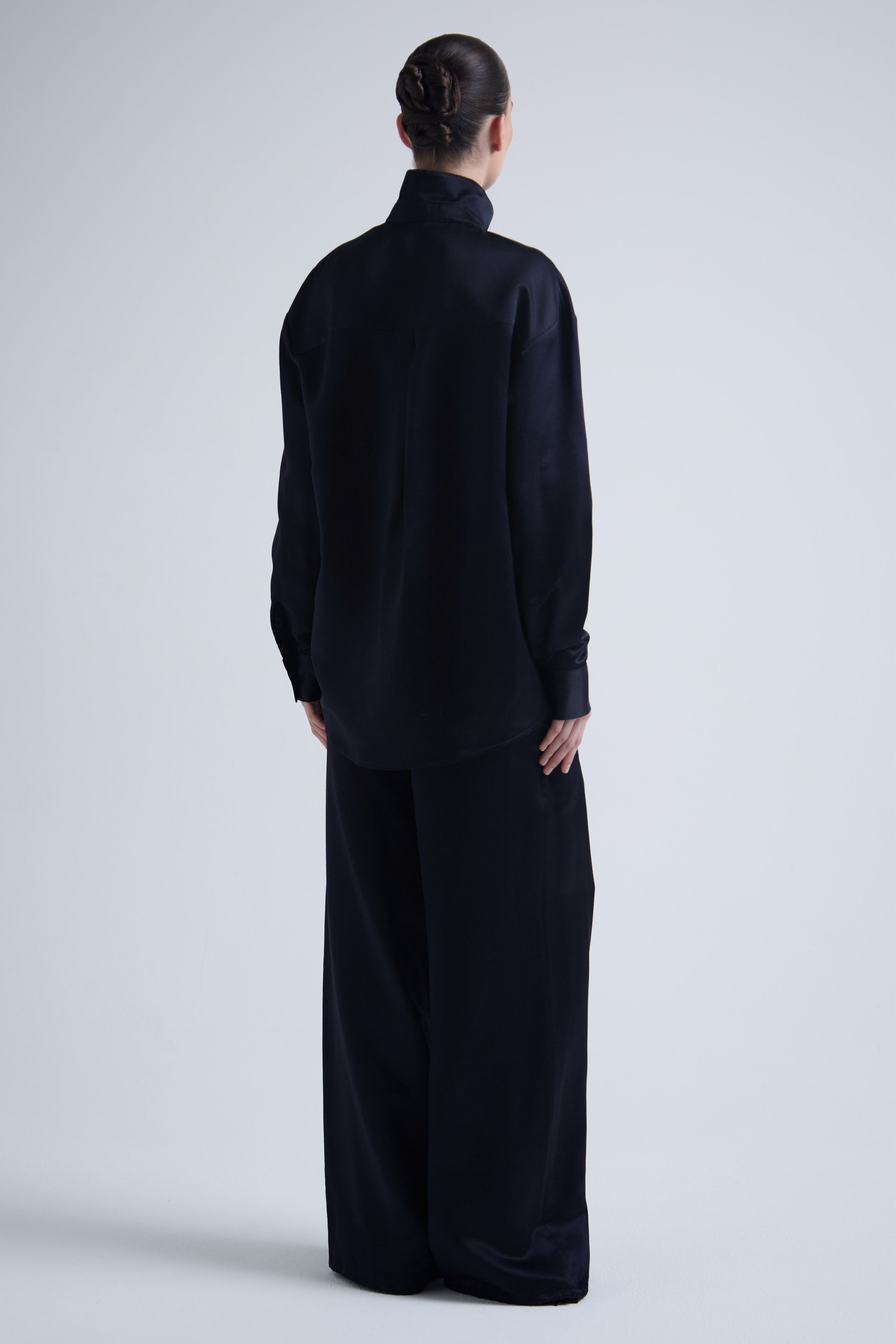Deep Silk & Cashmere Trousers